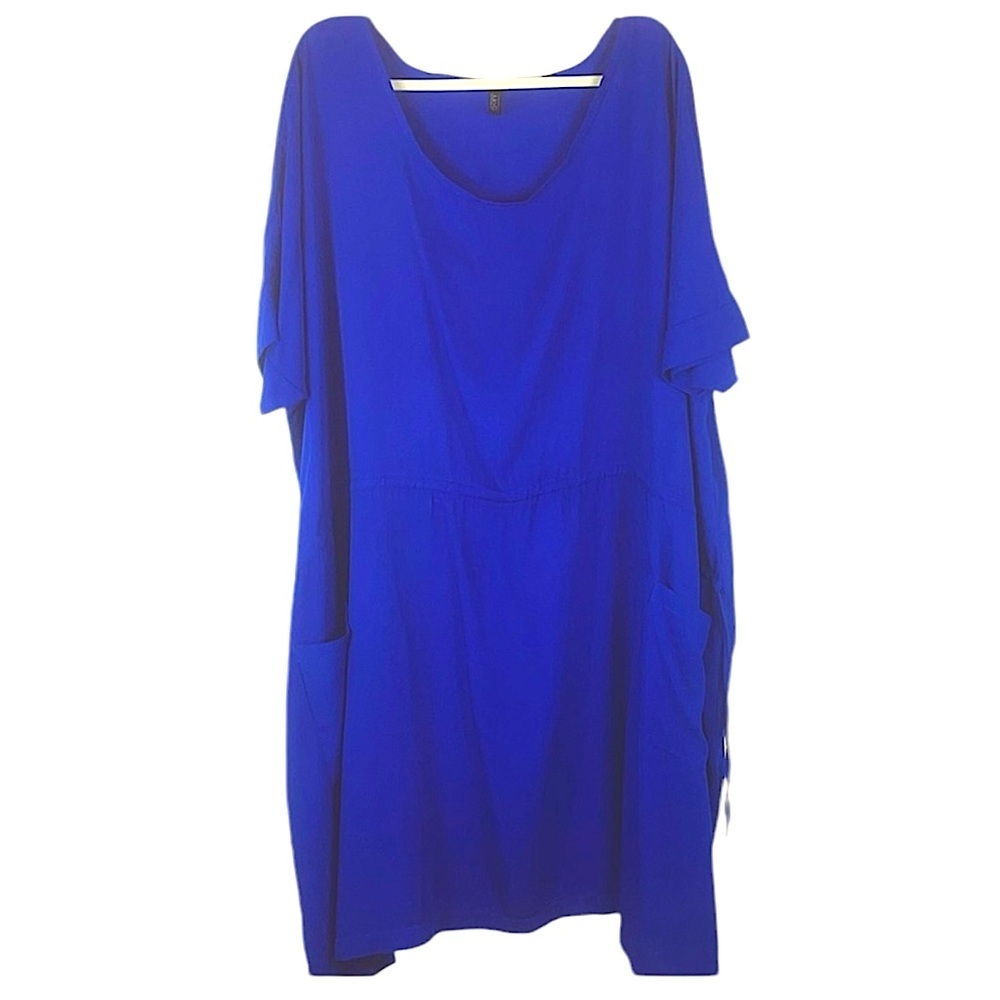 Julio Guedes popover drawstring waist cover up/midi dress Sz M (see measurement)